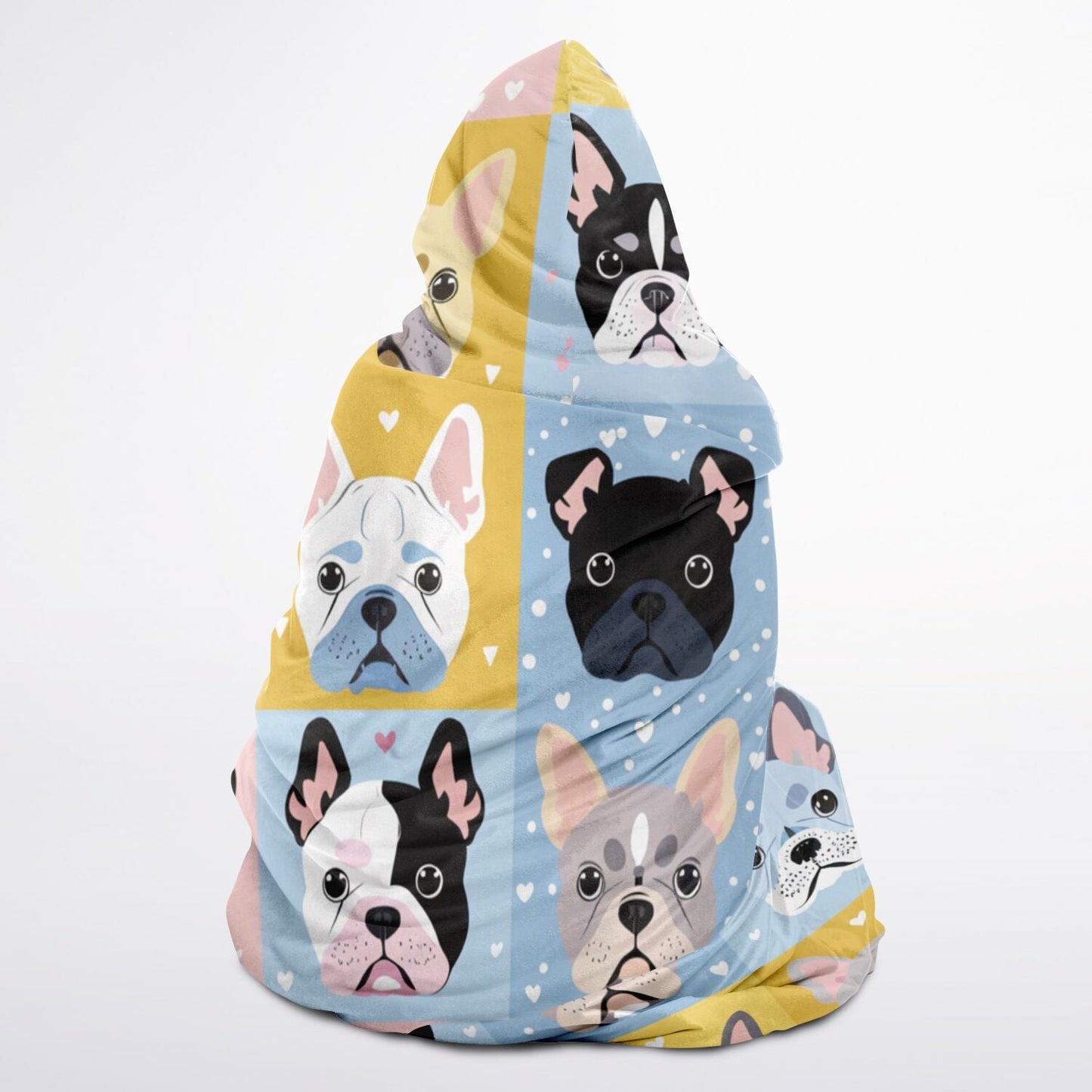 Frenchie Fiesta – Colorful & Cozy Youth Hooded Blanket! - Real Rad Boutique