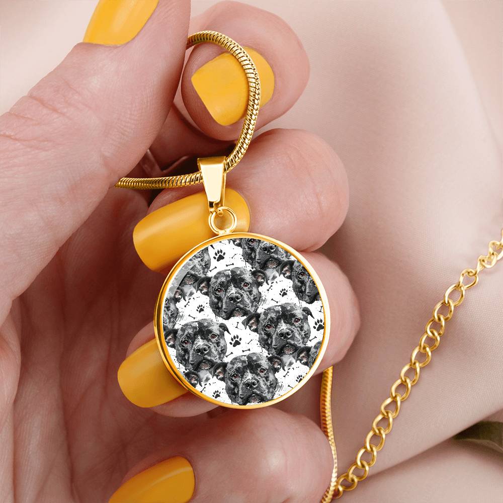 Pitbull Love Graphic Necklace - Real Rad Boutique