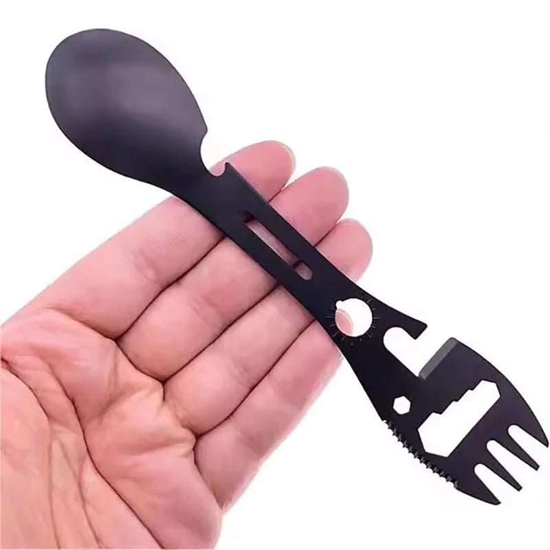 10 - in - 1 Multifunctional Camping Utensil – Spoon, Fork, Wrench & Bottle Opener in One - Real Rad Boutique