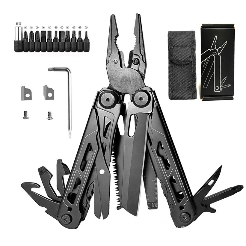 24 - in - 1 Multitool Pliers – Heavy - Duty Stainless Steel Multi - Tool for Camping, Survival & Everyday Repairs - Real Rad Boutique