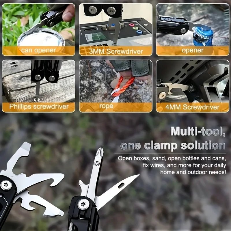24 - in - 1 Multitool Pliers – Heavy - Duty Stainless Steel Multi - Tool for Camping, Survival & Everyday Repairs - Real Rad Boutique