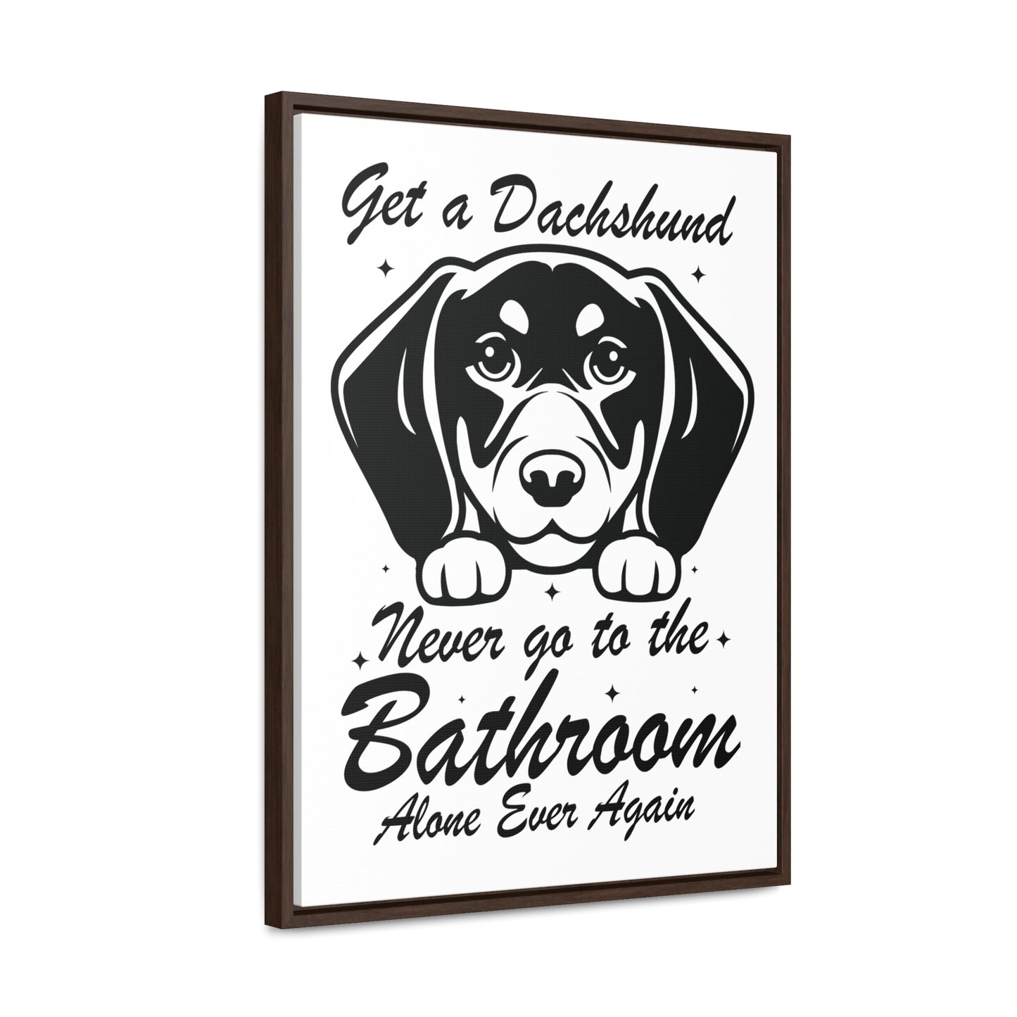 Dachshund Bathroom Buddy - Gallery Canvas Wraps