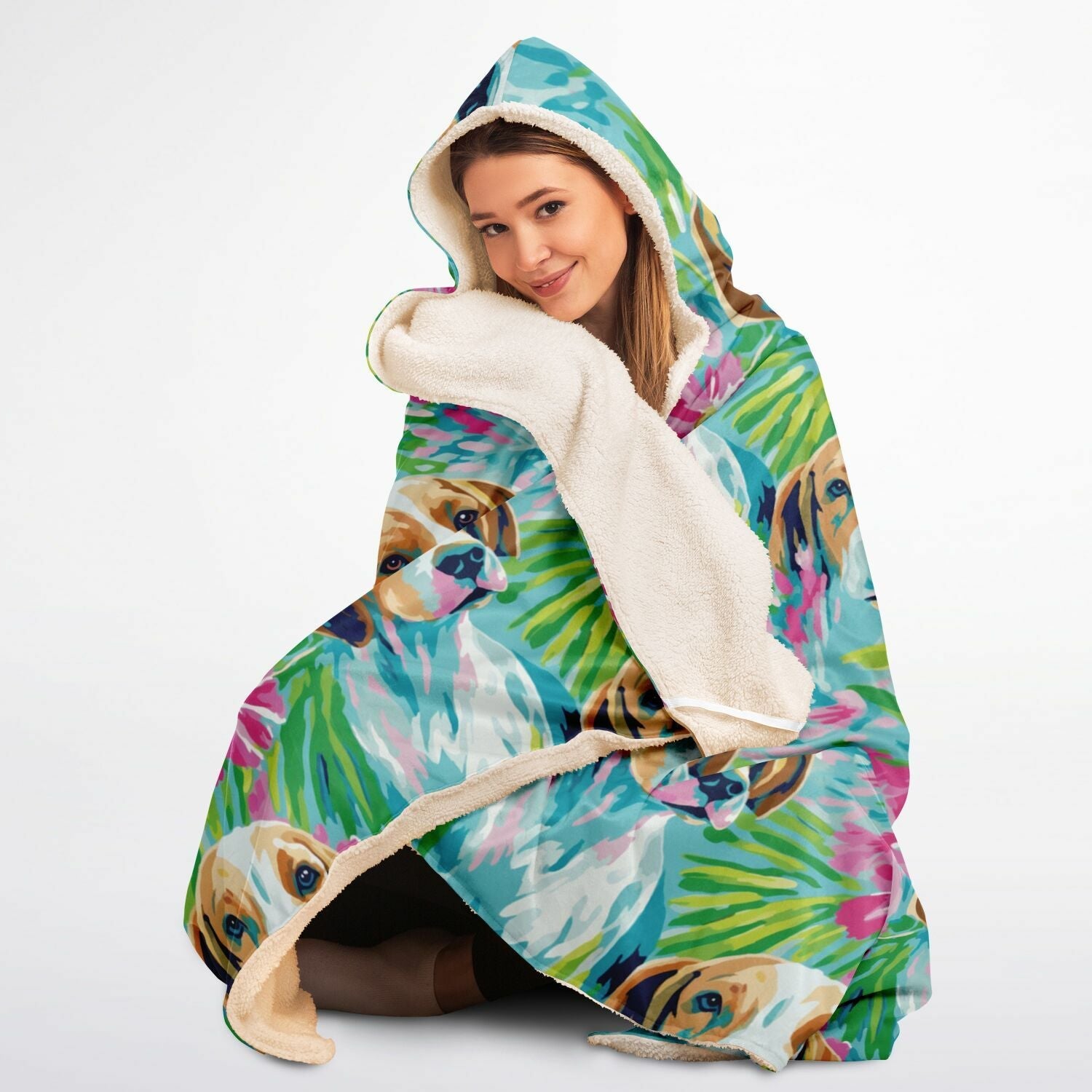 Beagle Bliss – The Ultimate Hooded Blanket for Cozy Snuggles! 🐾 - Real Rad Boutique