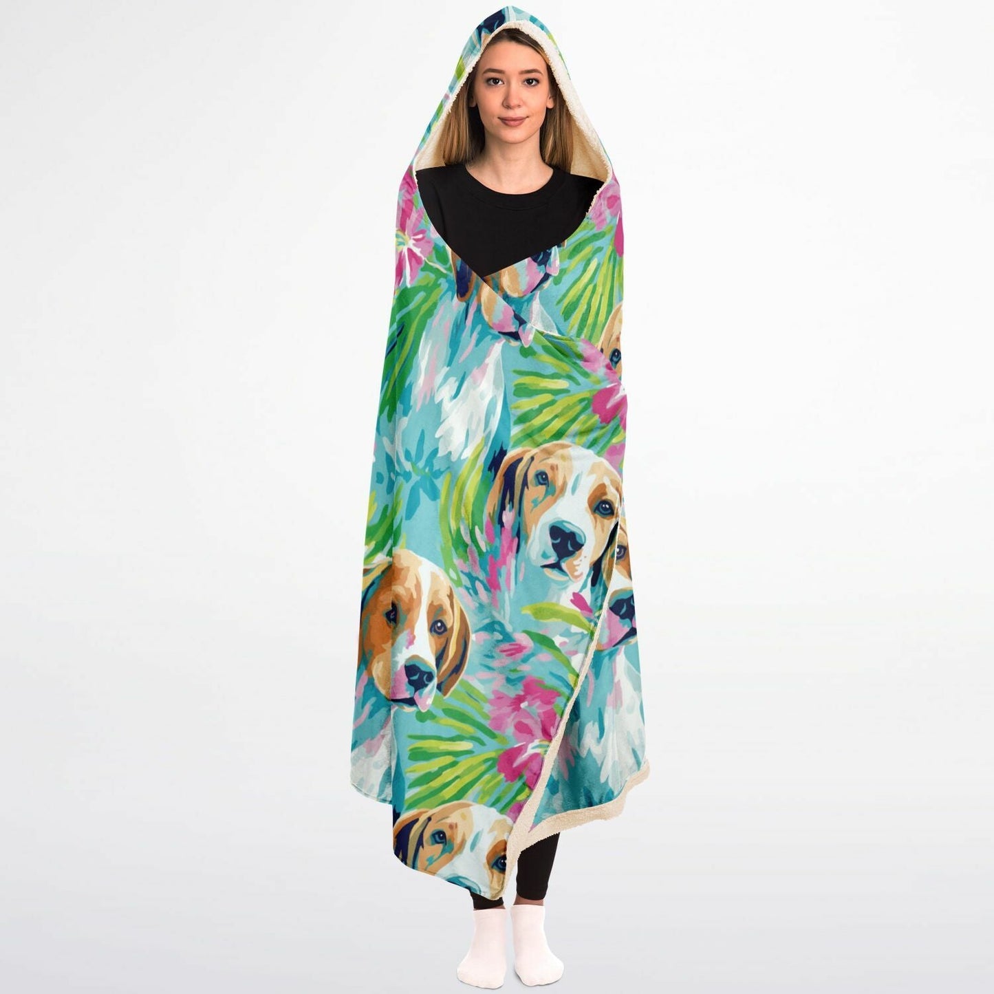 Beagle Bliss – The Ultimate Hooded Blanket for Cozy Snuggles! 🐾 - Real Rad Boutique