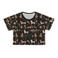 Blossom Hounds - Dachshund Crop Tee - Real Rad Boutique