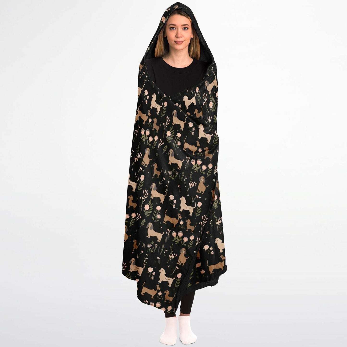 Blossom Hounds - Hooded Blanket Micro Fleece - Real Rad Boutique