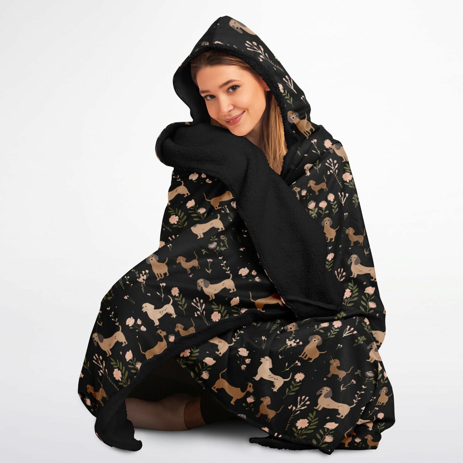 Blossom Hounds - Hooded Blanket Micro Fleece - Real Rad Boutique