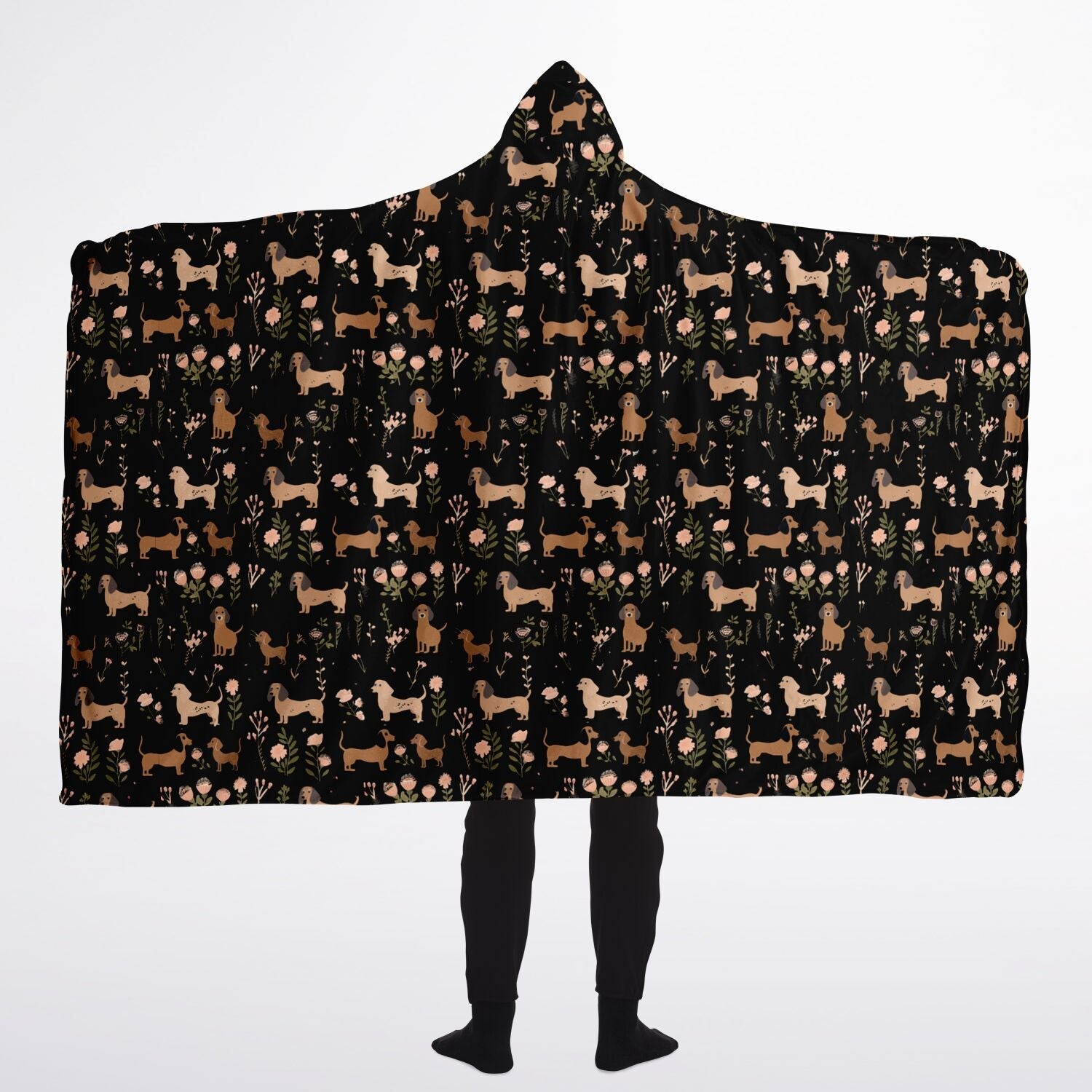 Blossom Hounds - Hooded Blanket Micro Fleece - Real Rad Boutique