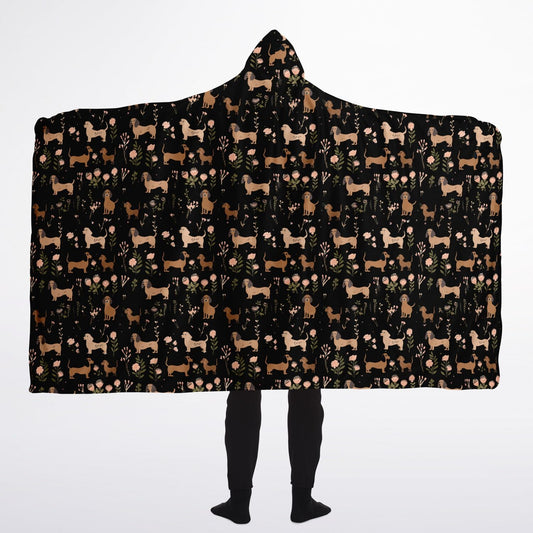 Blossom Hounds - Hooded Blanket Micro Fleece - Real Rad Boutique