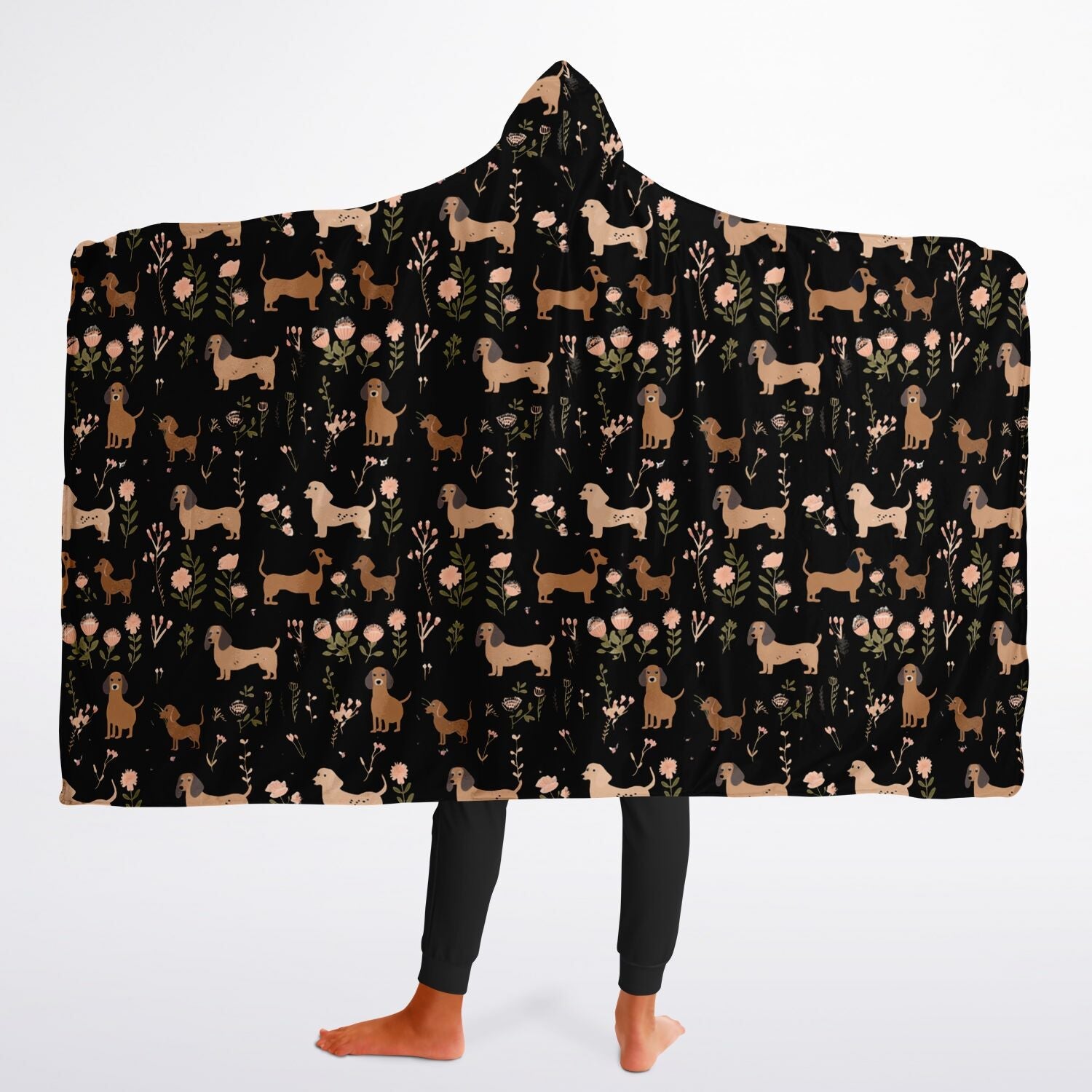 Blossom Hounds - Youth Hooded Blanket Micro Fleece - Real Rad Boutique