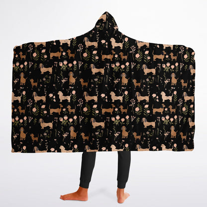 Blossom Hounds - Youth Hooded Blanket Micro Fleece - Real Rad Boutique