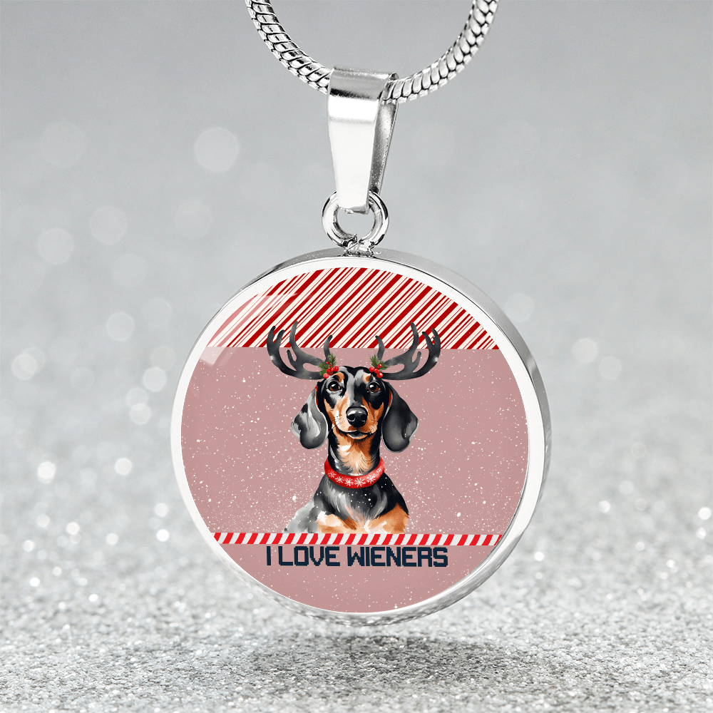 Christmas Wiener Love Graphic Necklace - Real Rad Boutique