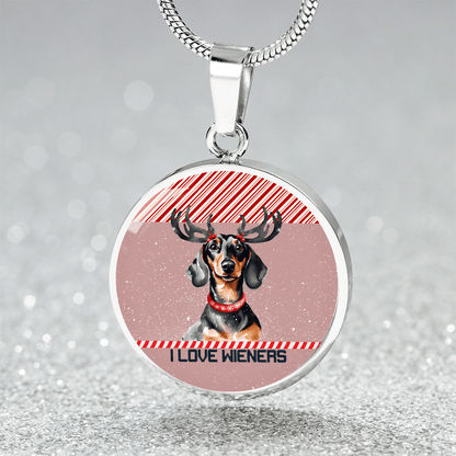 Christmas Wiener Love Graphic Necklace - Real Rad Boutique