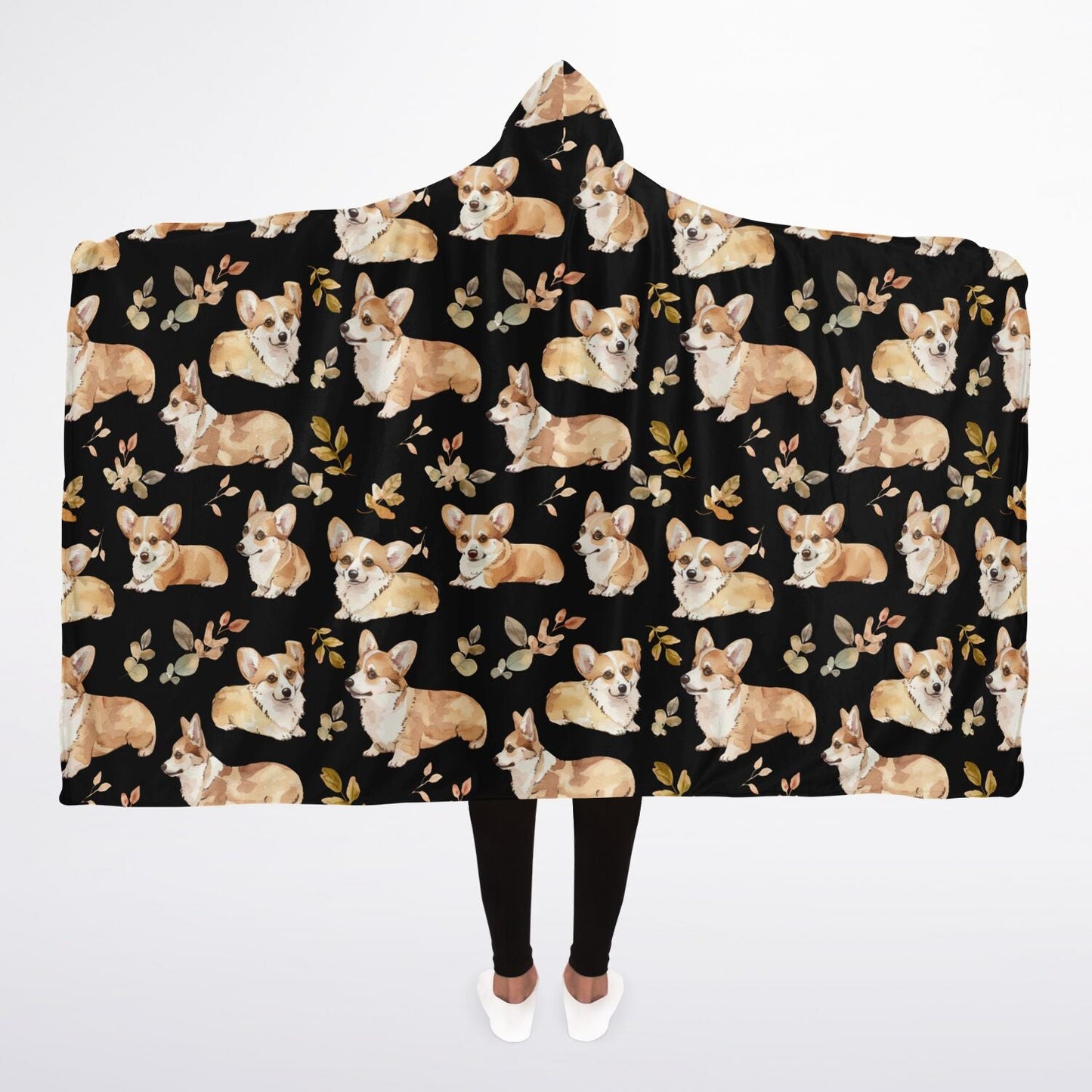 Corgi Charm - Hooded Blanket Micro Fleece - Real Rad Boutique