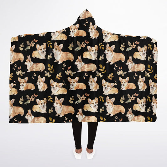 Corgi Charm - Hooded Blanket Micro Fleece - Real Rad Boutique
