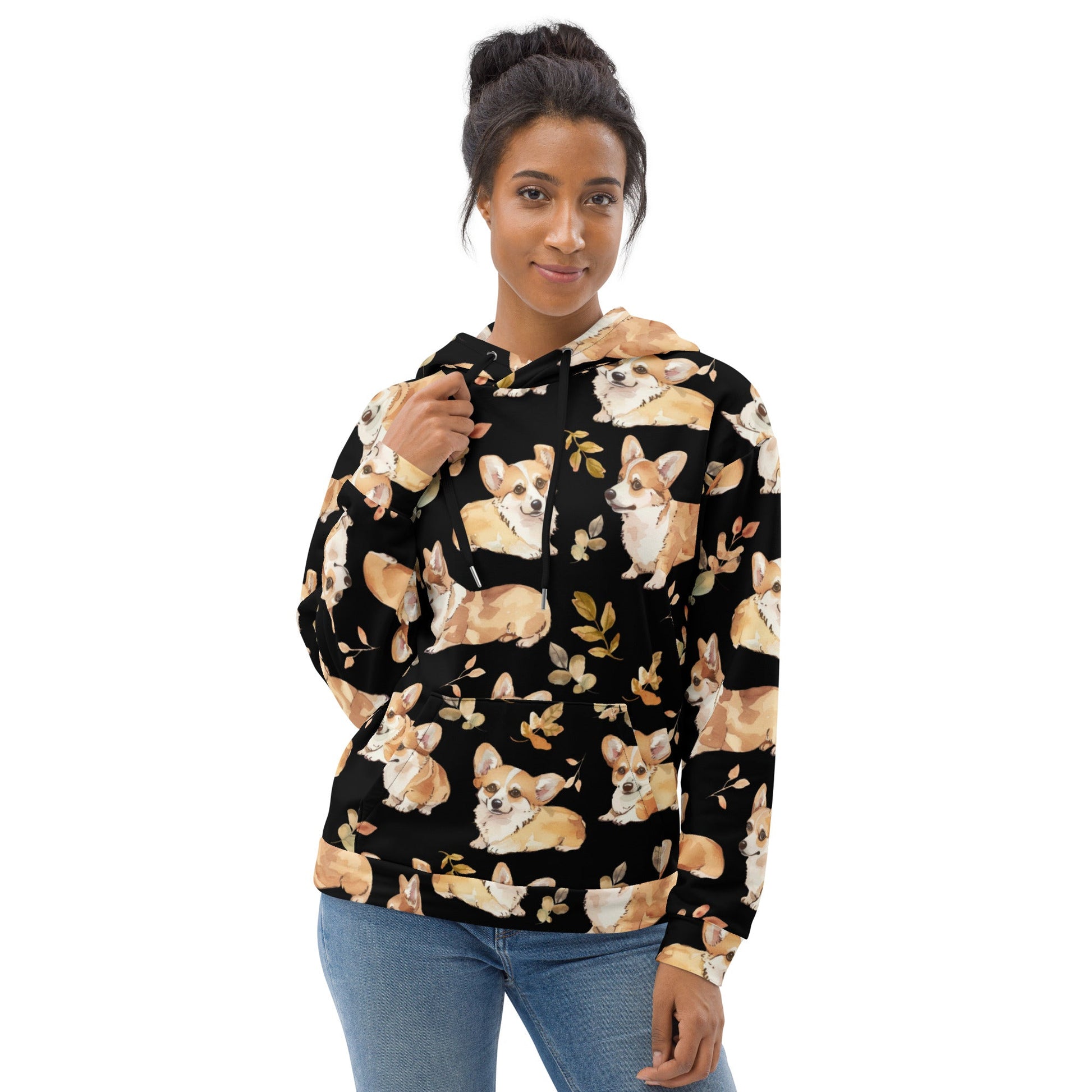 Corgi Charm Recycled Unisex Hoodie - Real Rad Boutique