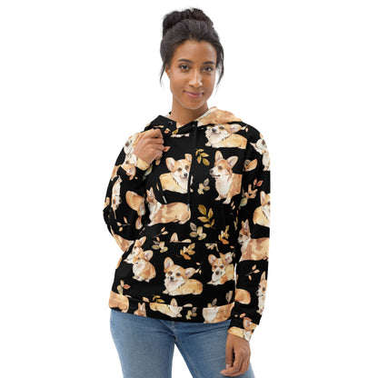 Corgi Charm Recycled Unisex Hoodie - Real Rad Boutique