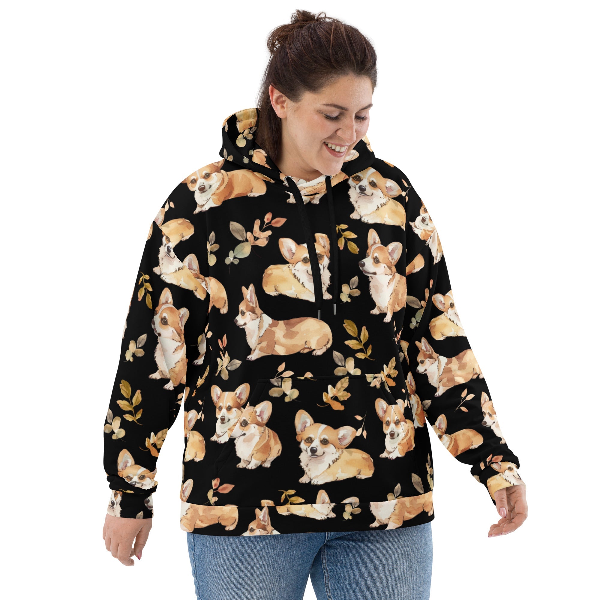 Corgi Charm Recycled Unisex Hoodie - Real Rad Boutique