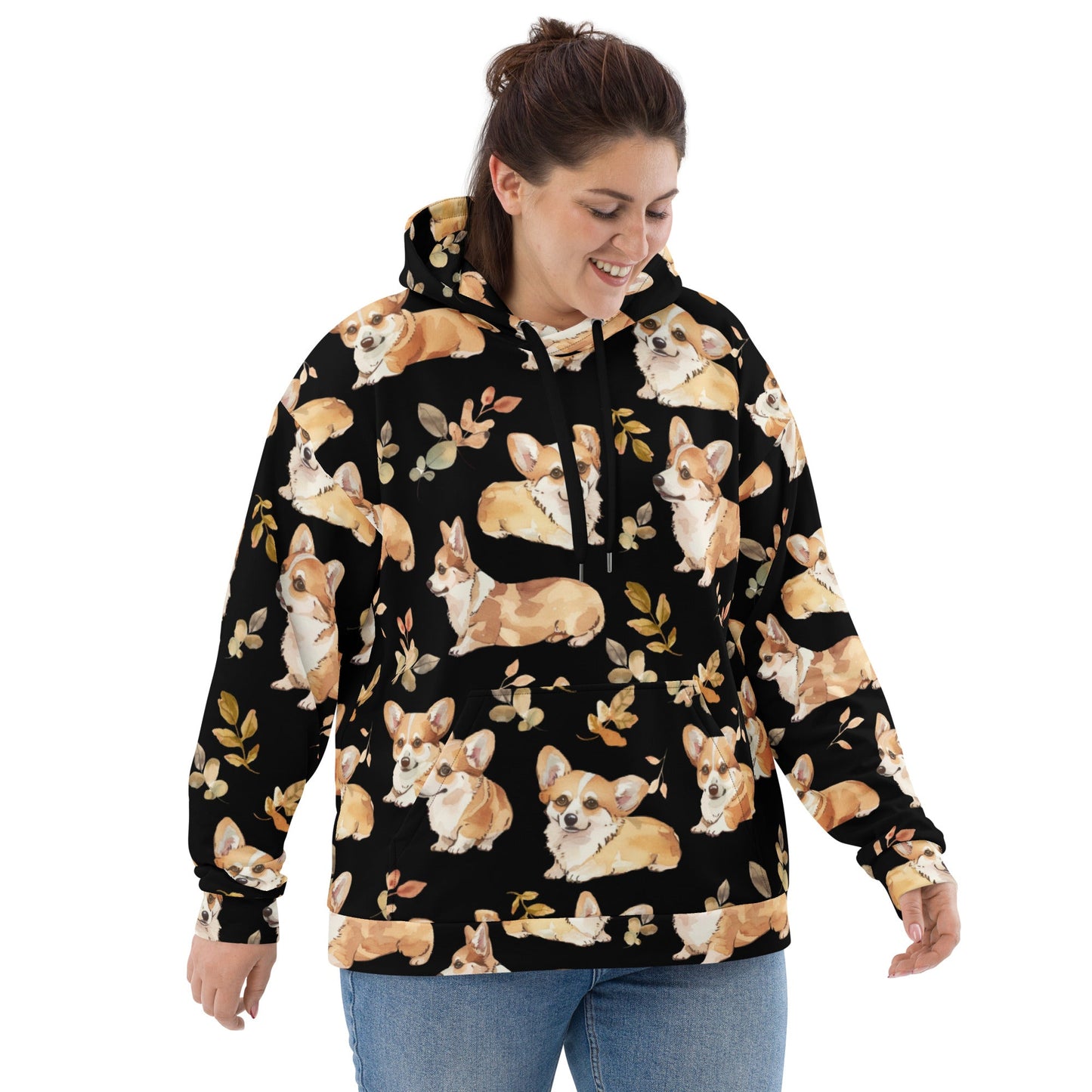 Corgi Charm Recycled Unisex Hoodie - Real Rad Boutique