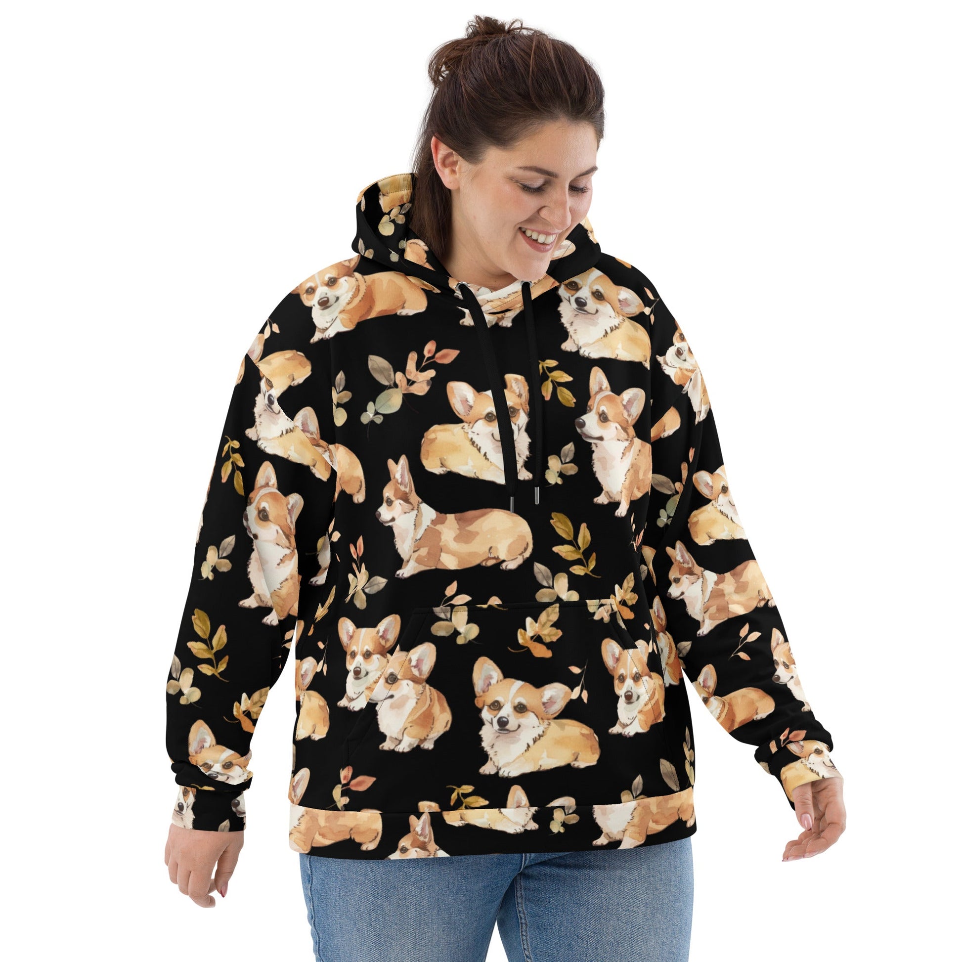Corgi Charm Recycled Unisex Hoodie - Real Rad Boutique