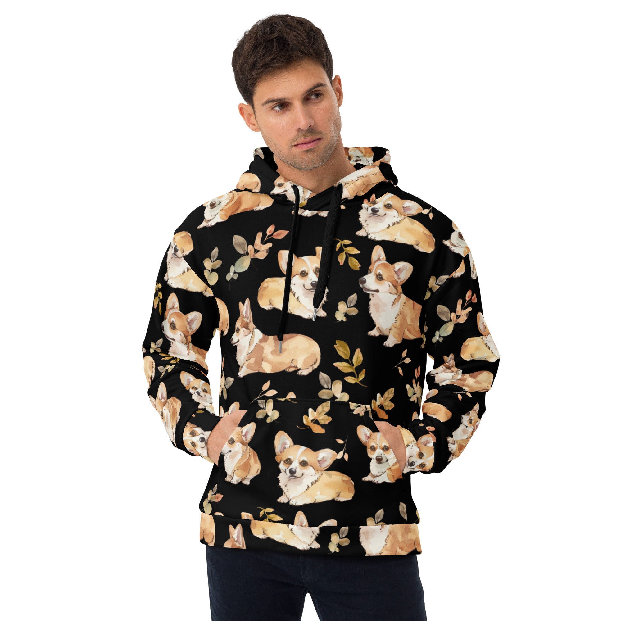 Corgi Charm Recycled Unisex Hoodie - Real Rad Boutique