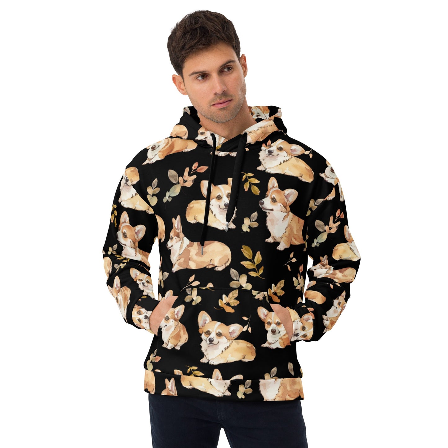 Corgi Charm Recycled Unisex Hoodie - Real Rad Boutique