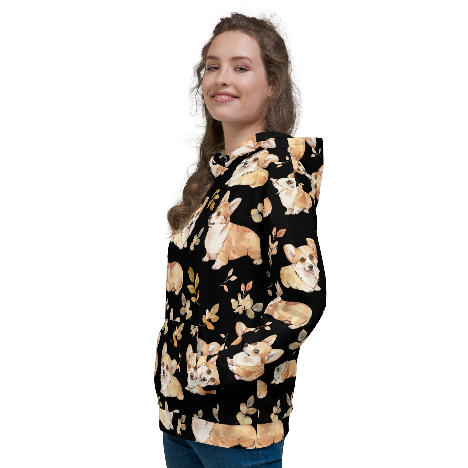 Corgi Charm Recycled Unisex Hoodie - Real Rad Boutique