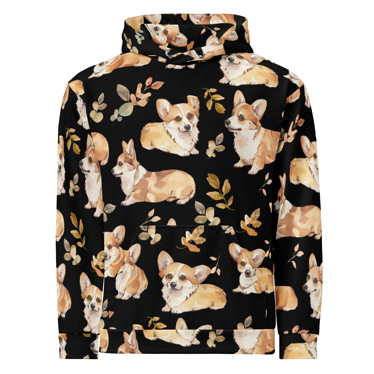 Corgi Charm Recycled Unisex Hoodie - Real Rad Boutique