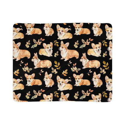 Corgi Cozy Sherpa Fleece Blanket - Real Rad Boutique