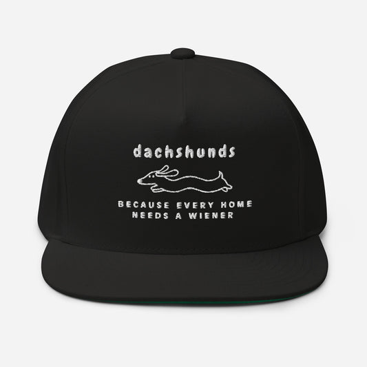 Dachshunds Flat Bill Cap – Because Every Home Needs a Wiener - Real Rad Boutique