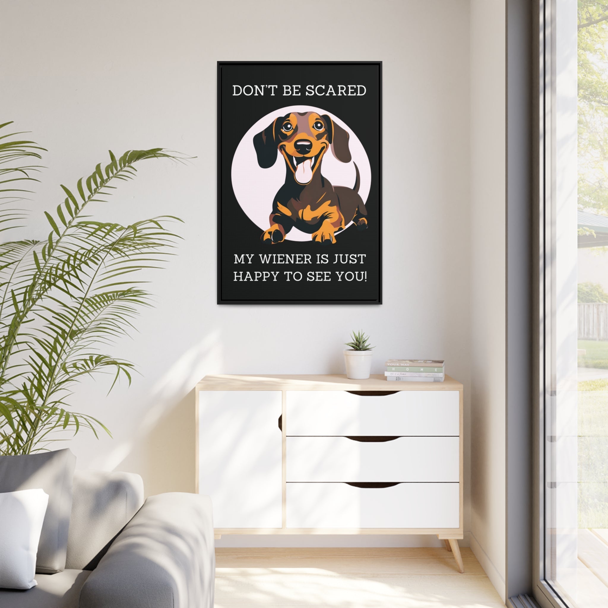 Don't Be Scared - Matte Canvas, Black Frame - Real Rad Boutique