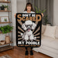 Happy Poodle Sherpa Fleece Blanket - Real Rad Boutique
