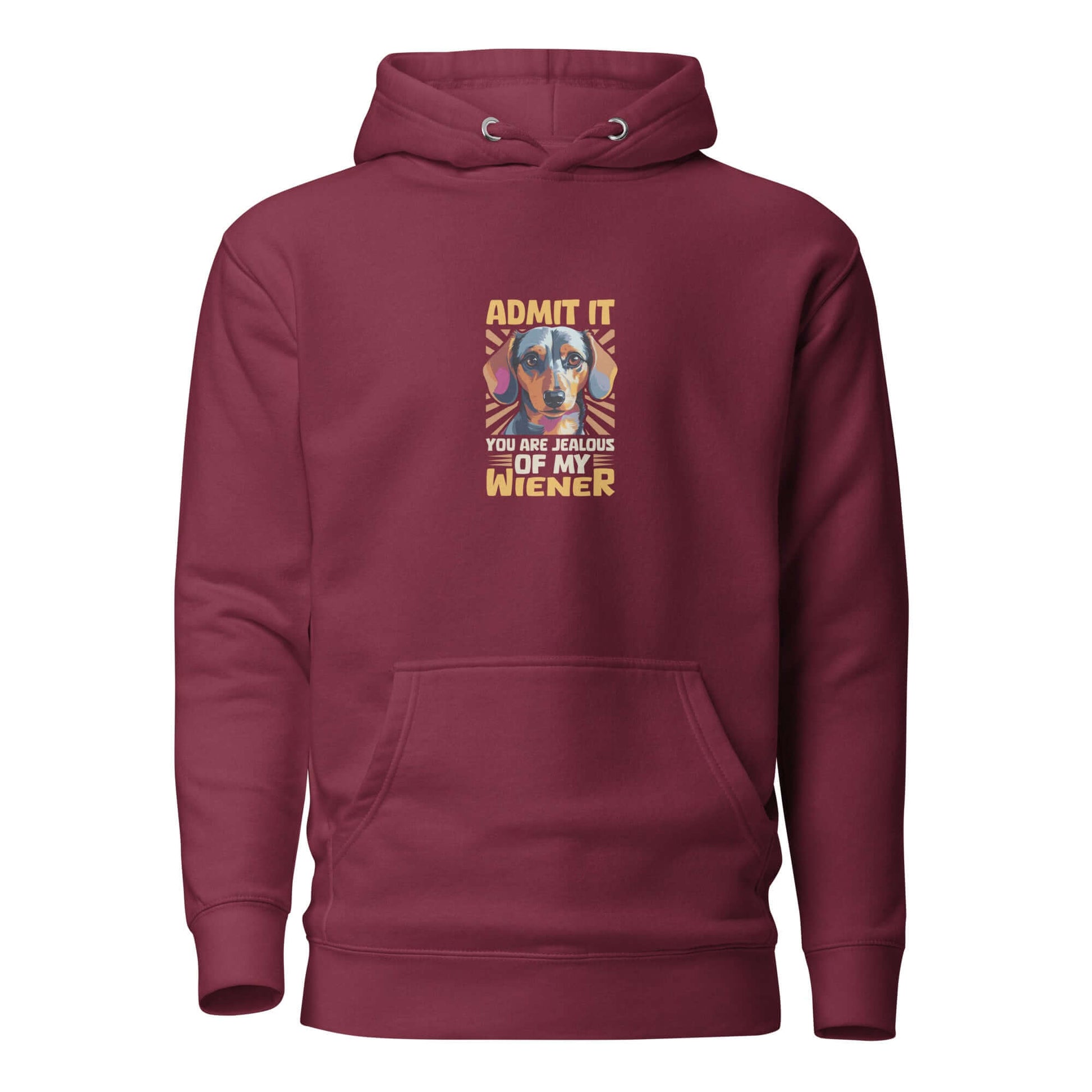 Jealous of My Wiener?” Dachshund Hoodie – Cozy, Cheeky, Fun - Real Rad Boutique