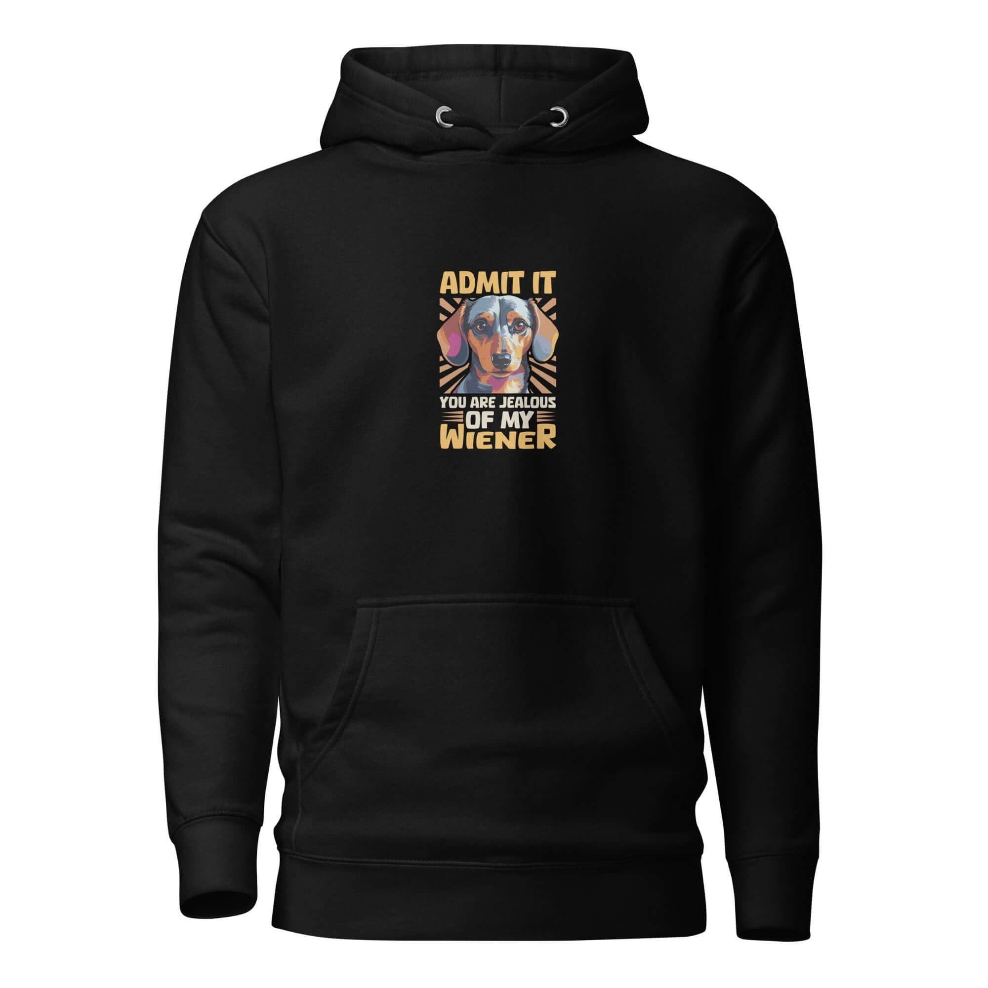 Jealous of My Wiener?” Dachshund Hoodie – Cozy, Cheeky, Fun - Real Rad Boutique