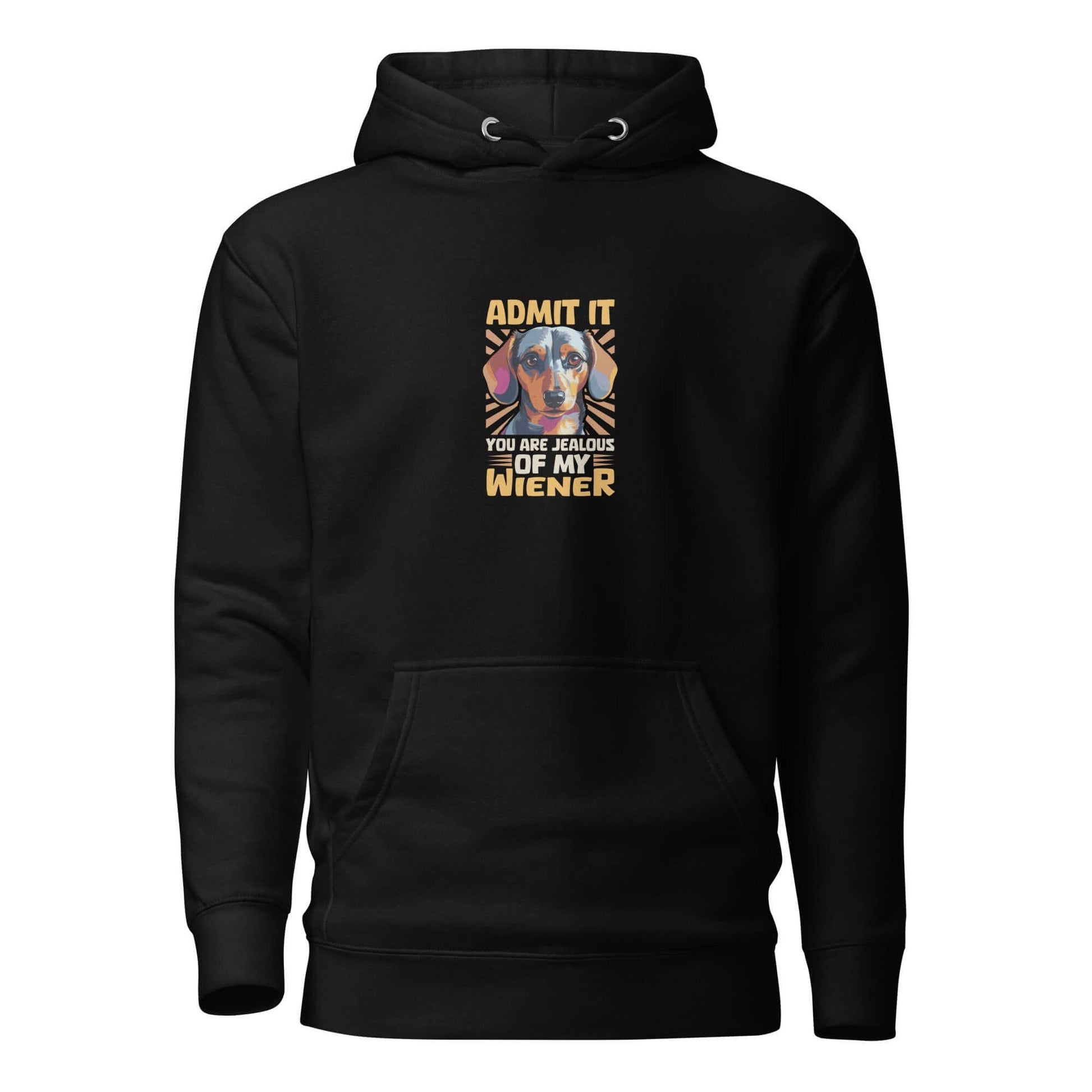 Jealous of My Wiener?” Dachshund Hoodie – Cozy, Cheeky, Fun - Real Rad Boutique