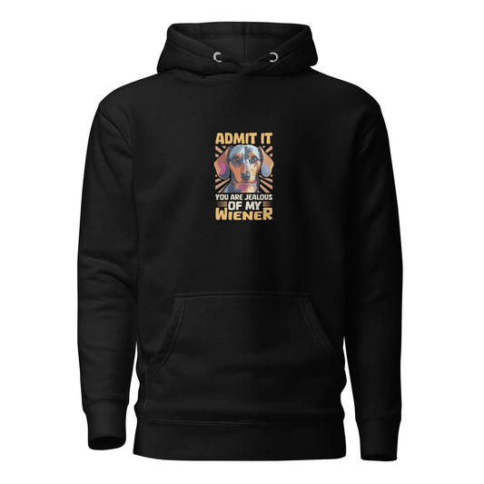 Jealous of My Wiener?” Dachshund Hoodie – Cozy, Cheeky, Fun - Real Rad Boutique
