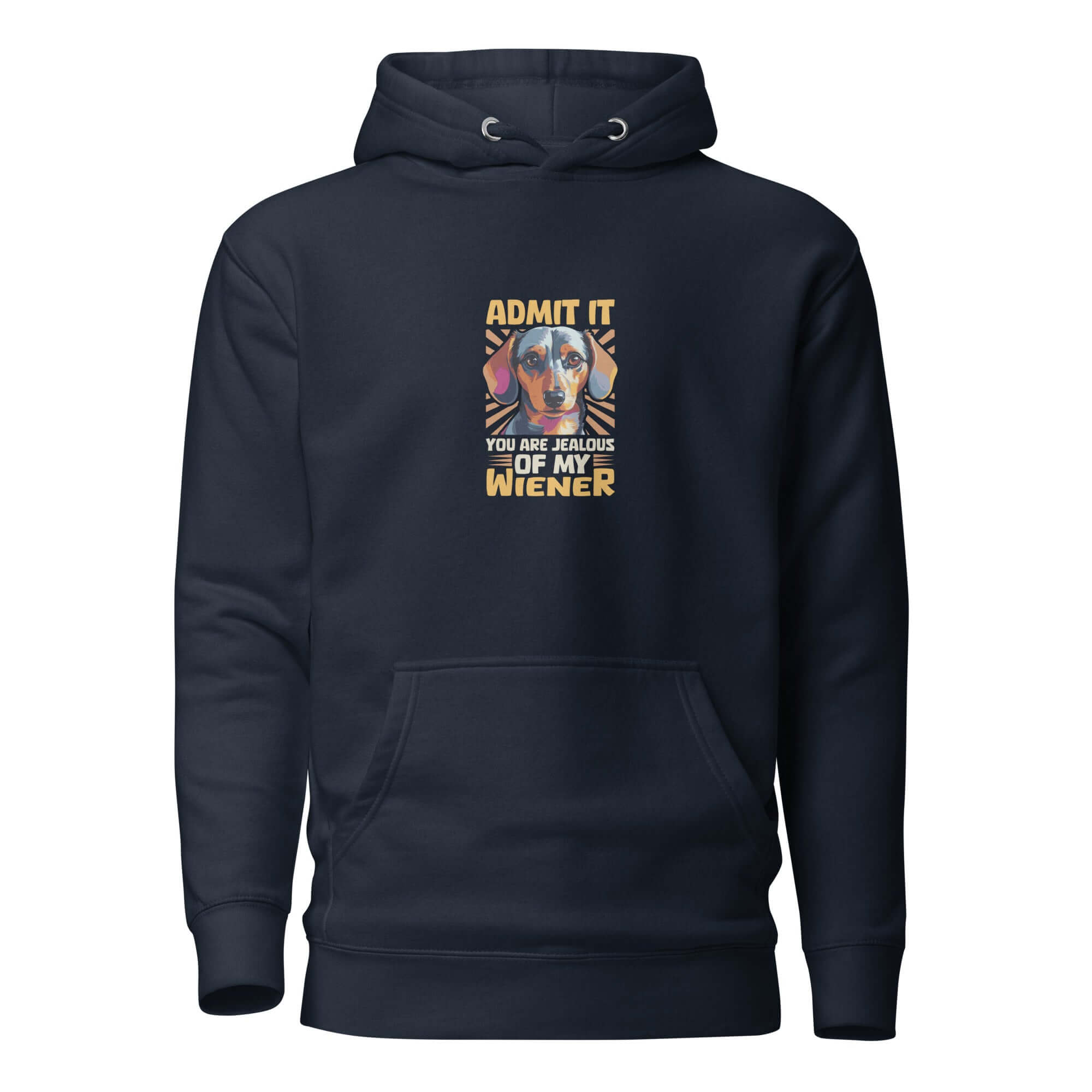 Jealous of My Wiener?” Dachshund Hoodie – Cozy, Cheeky, Fun - Real Rad Boutique