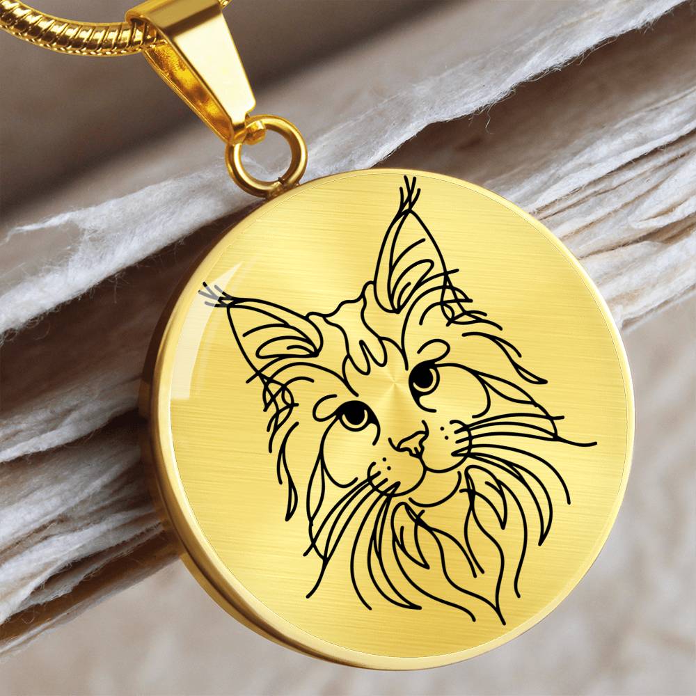 Majestic Maine Coon Graphic Necklace - Real Rad Boutique