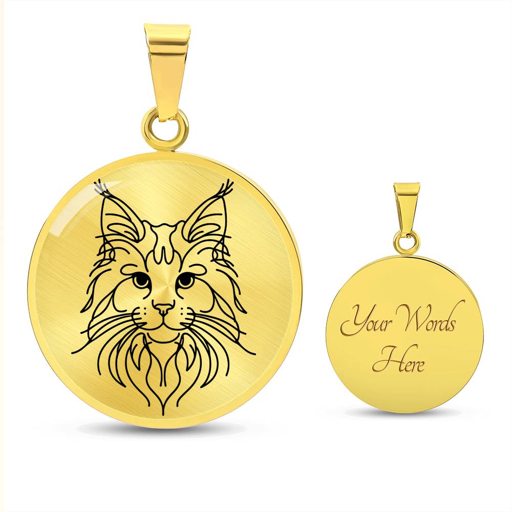 Majestic Maine Coon Graphic Necklace - Real Rad Boutique