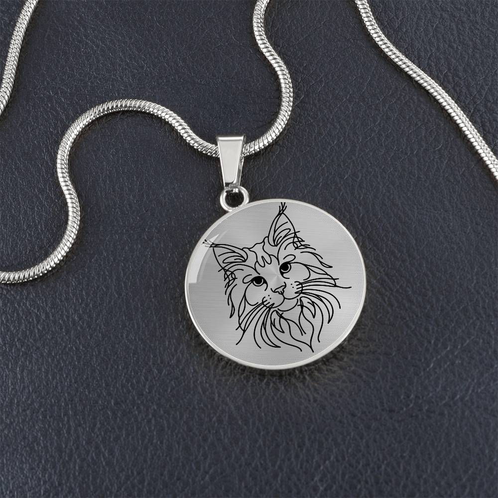 Majestic Maine Coon Graphic Necklace - Real Rad Boutique