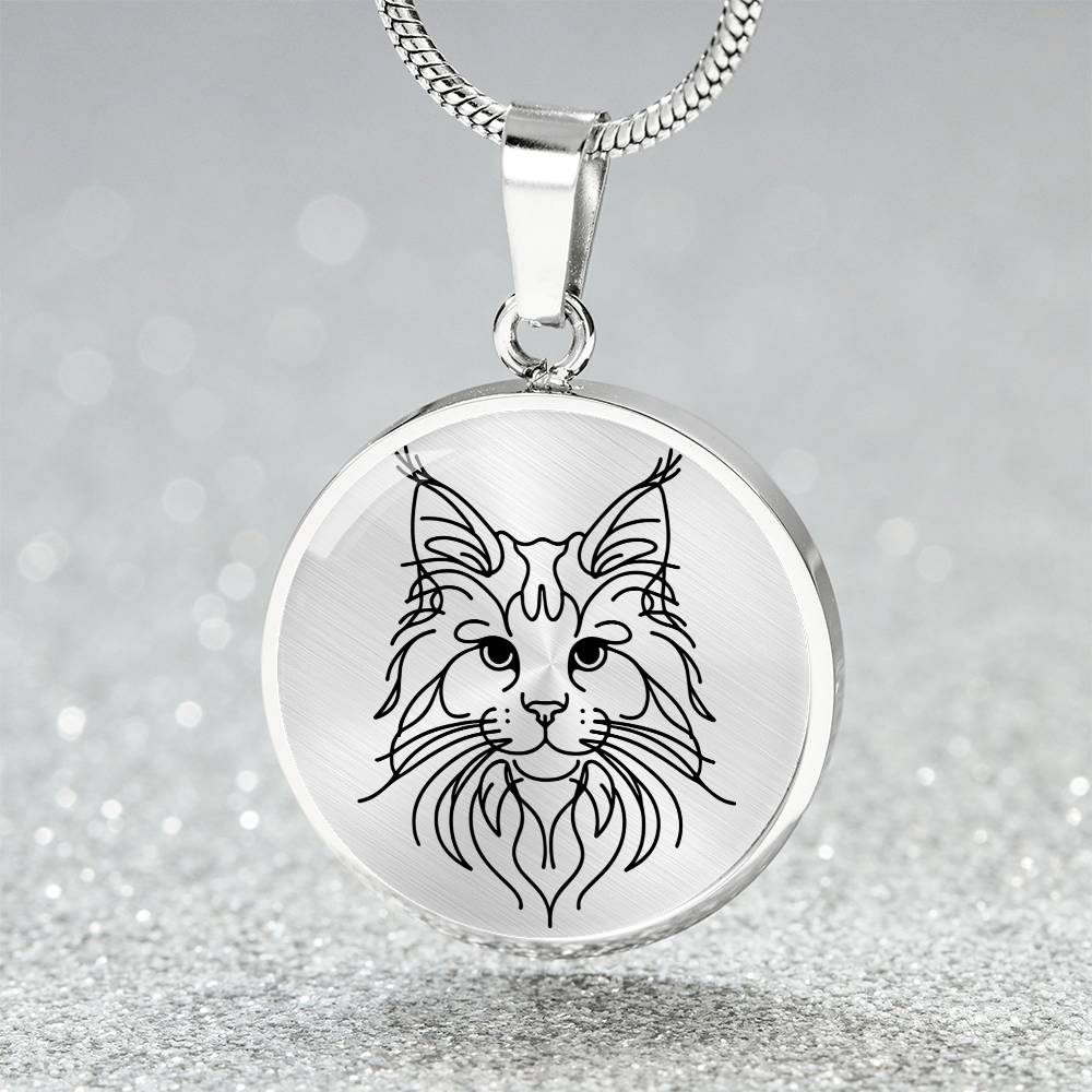 Majestic Maine Coon Graphic Necklace - Real Rad Boutique