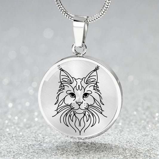 Majestic Maine Coon Graphic Necklace - Real Rad Boutique