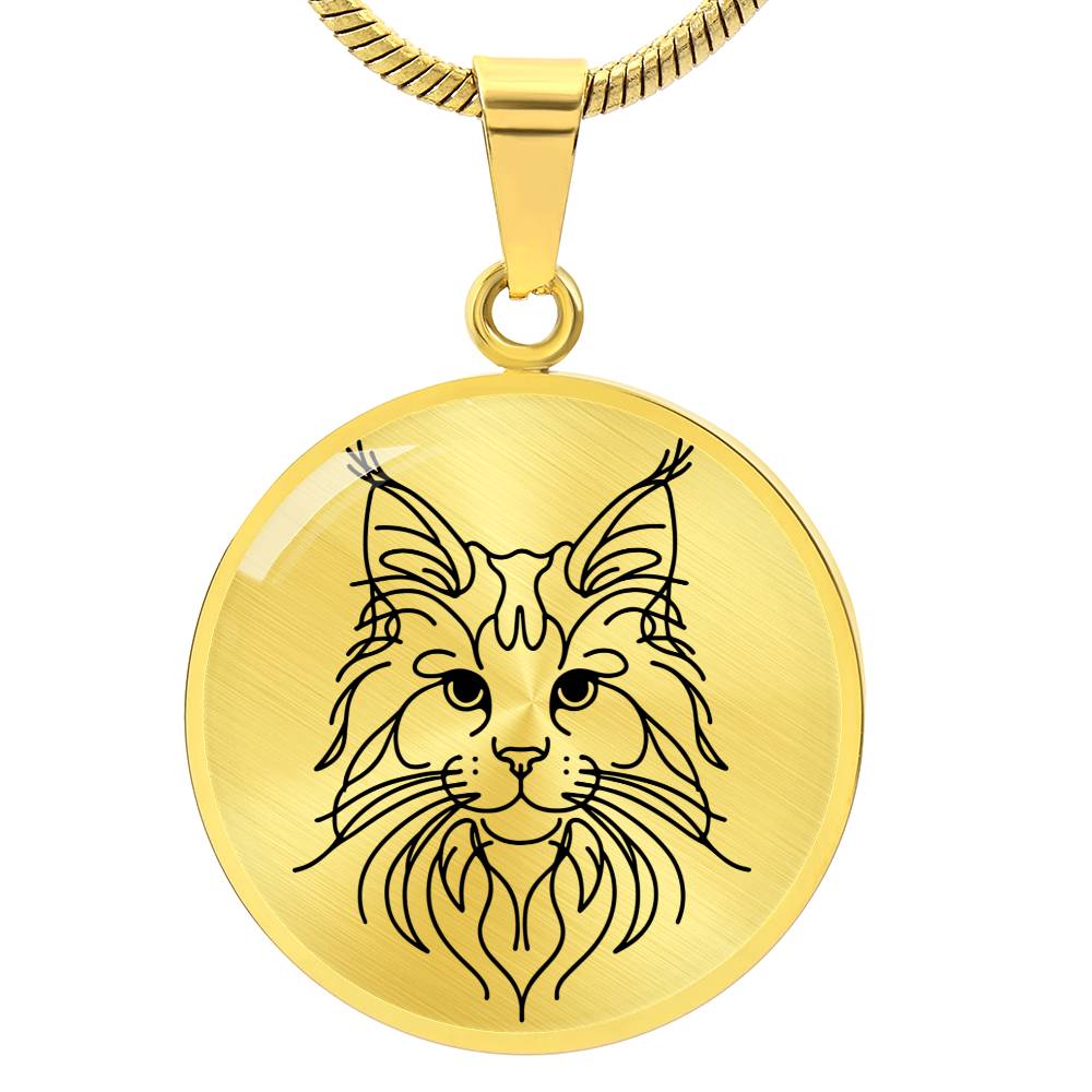 Majestic Maine Coon Graphic Necklace - Real Rad Boutique