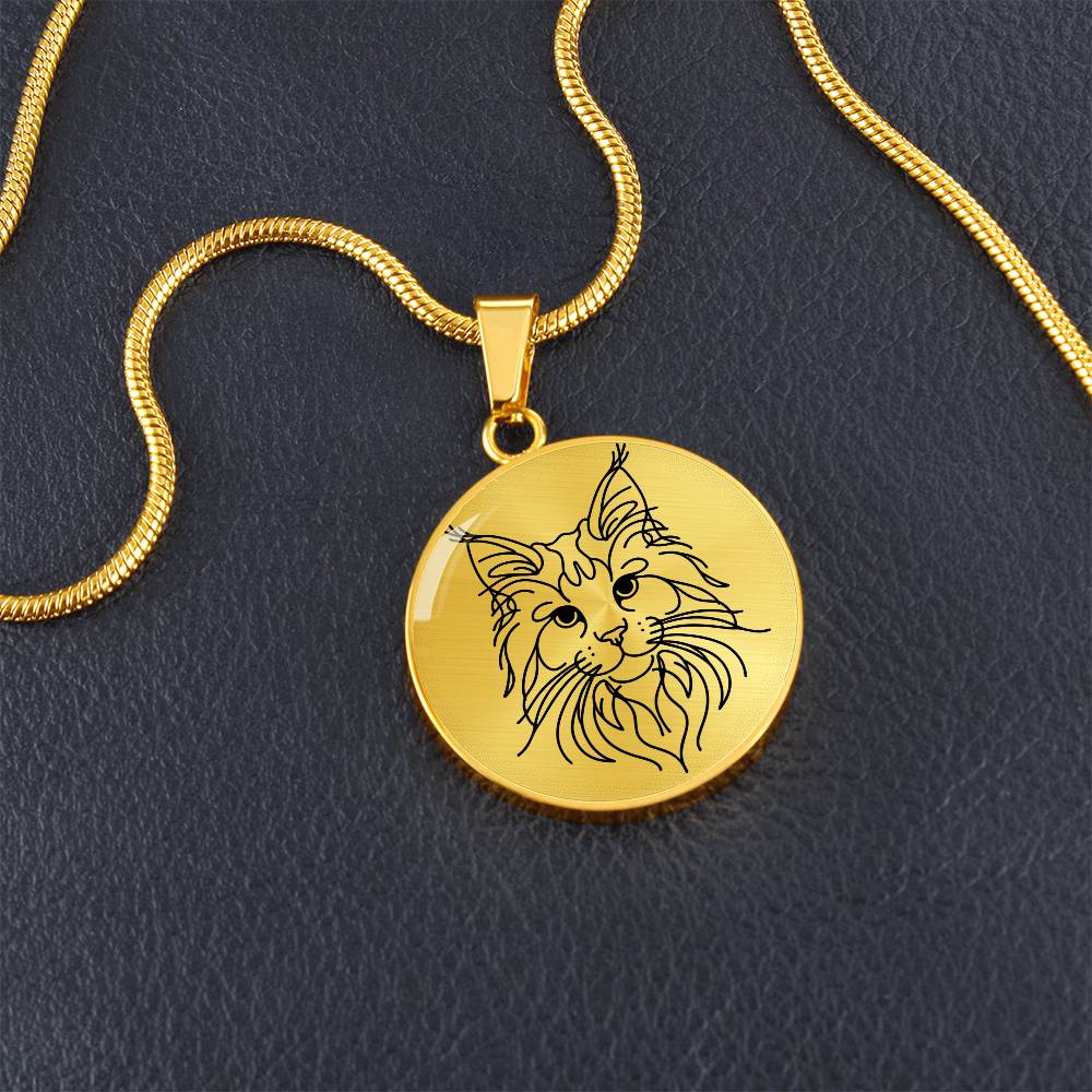 Majestic Maine Coon Graphic Necklace - Real Rad Boutique