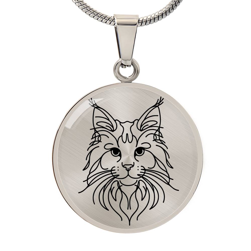 Majestic Maine Coon Graphic Necklace - Real Rad Boutique