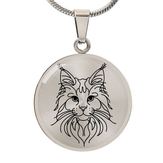 Majestic Maine Coon Graphic Necklace - Real Rad Boutique
