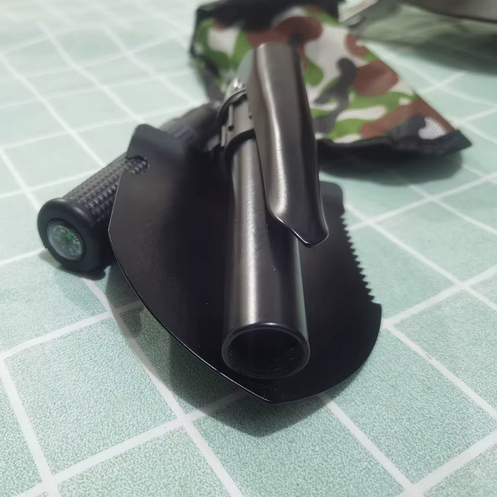 Multifunctional Military Folding Shovel – Outdoor Survival Tool with Pick, Hoe & Carry Bag - Real Rad Boutique