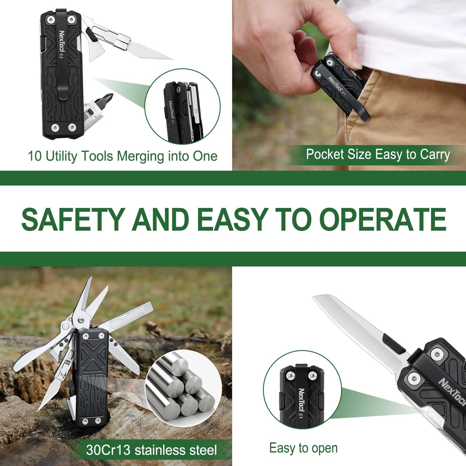 NexTool 10 - in - 1 Pocket Multitool - Real Rad Boutique