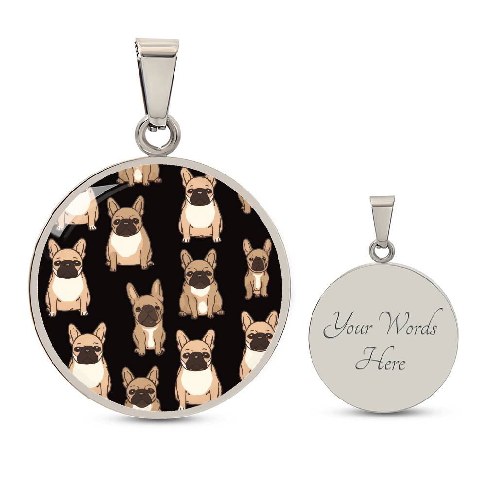 Paw - some Frenchie Love Graphic Necklace - Real Rad Boutique