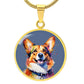 Pawfectly Corgi Graphic Necklace - Real Rad Boutique